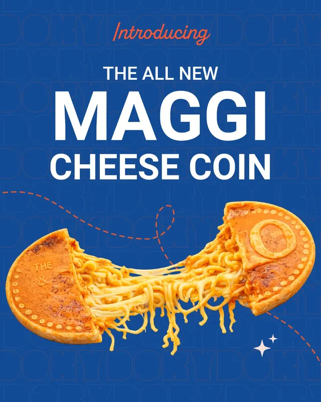 the all new maggi cheese coin