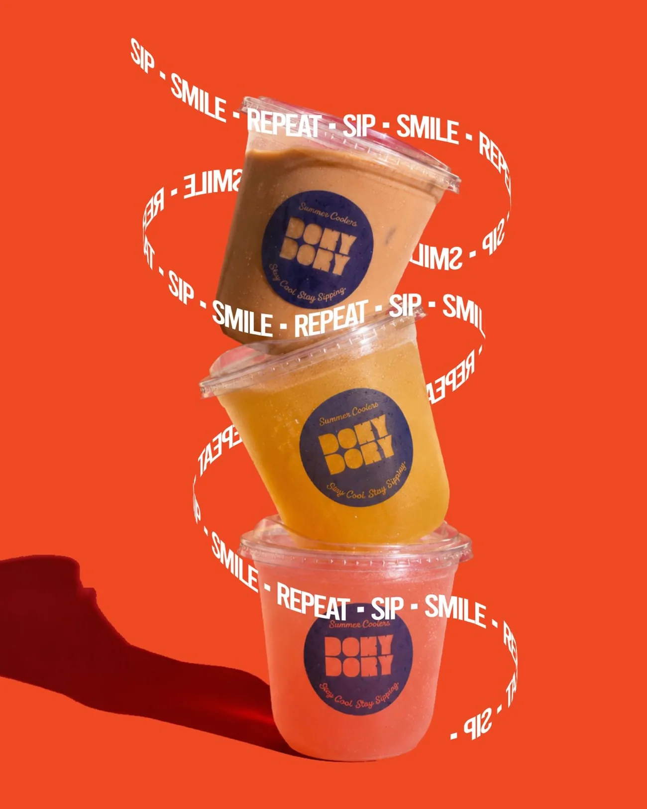 summer coolers stacked — sip smile repeat